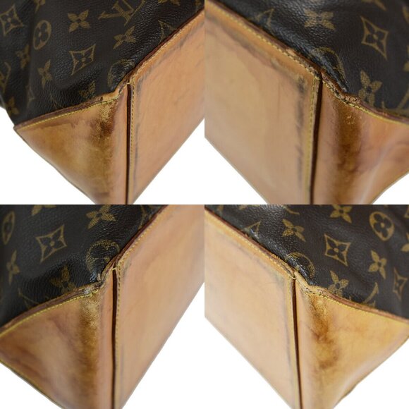 LOUIS VUITTON Cabas Mezzo Shoulder Bag Monogram Leather Brown - Picture 7 of 14